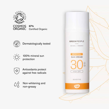 Green People Scent Free Mineral Suncream SPF30